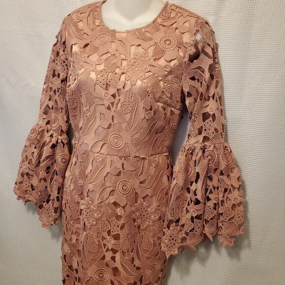 Rachel Parcell Sz Small Windsor Dress Dusty Rose Pink Wedding Event Formal - Picture 7 of 16